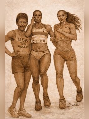 Wilma  Rudolph.   Saint Bethlehem Ten Now  A Part Of Clarksville Ten( Runner TSU